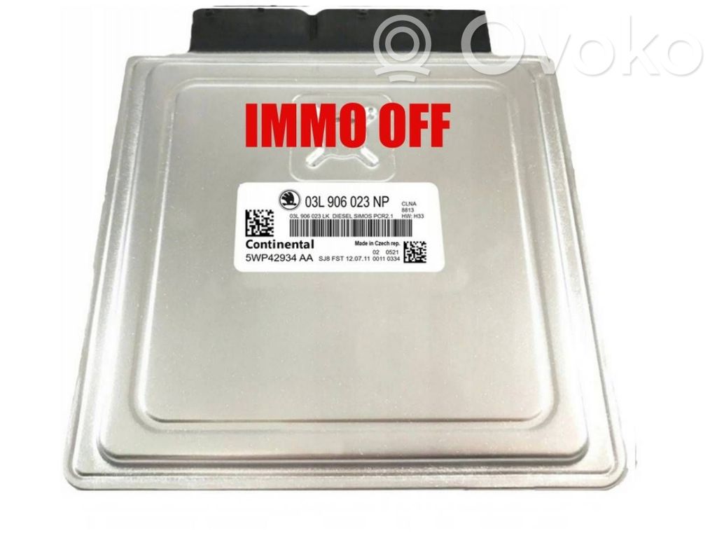 Engine control unit/module ECU   03L906023NP,5WP42934AA