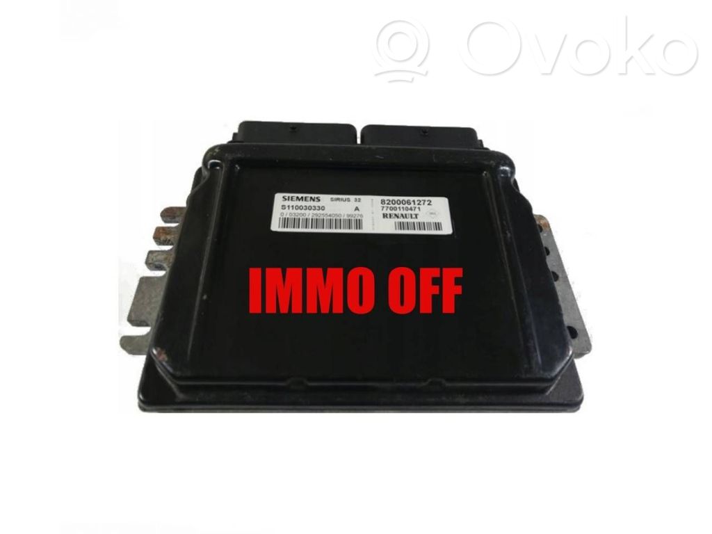 Engine control unit/module ECU   S110030330A,8200061272,S110030330