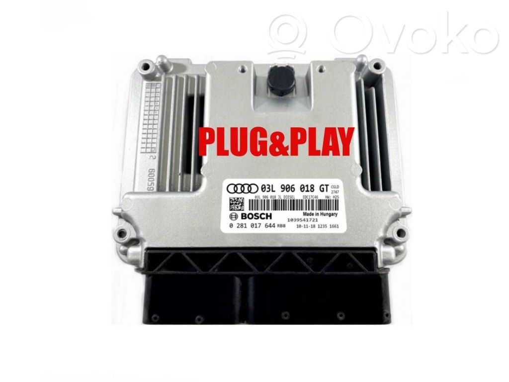 Engine control unit/module ECU   03L906018GT,0281017644