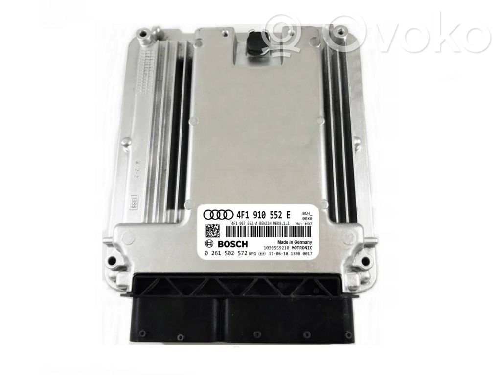 Unité de commande, module ECU de moteur   4F1910552E,0261S02572