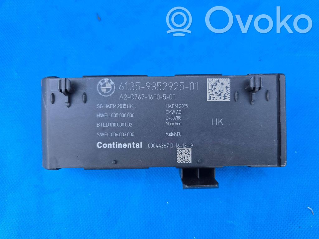 Sterownik / Moduł elektrycznej klapy tylnej / bagażnika   9852925,A2C7671600500,SGHKFM2015HK