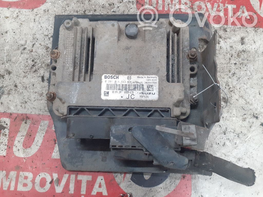 Engine control unit/module   98074154,0281014643,Z17DTH