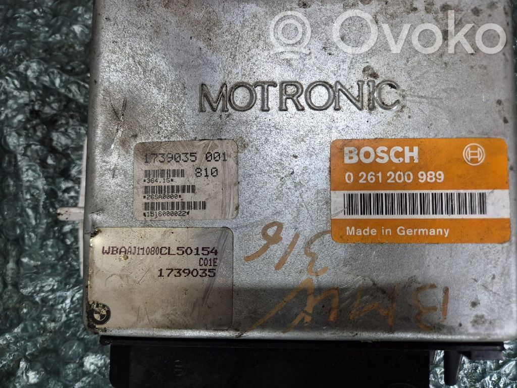 BMW 3 E30 Engine control unit/module 