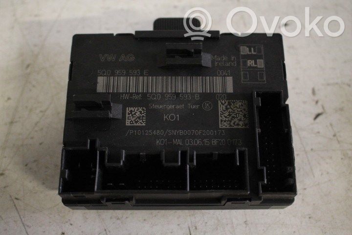 Door central lock control unit/module   5Q0959593E,5Q0959593E