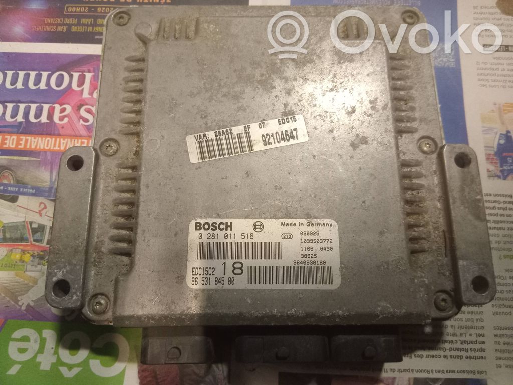 Peugeot 607 Engine control unit/module 