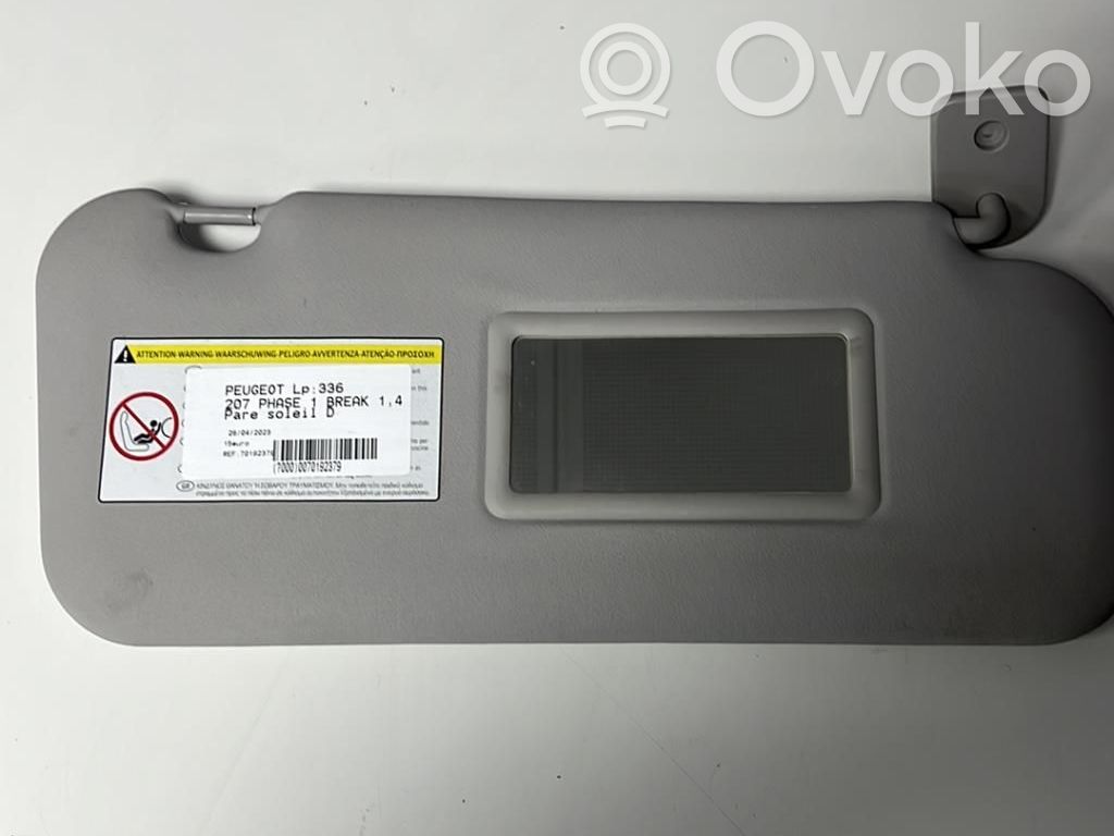 Peugeot 207 Sun visor 
