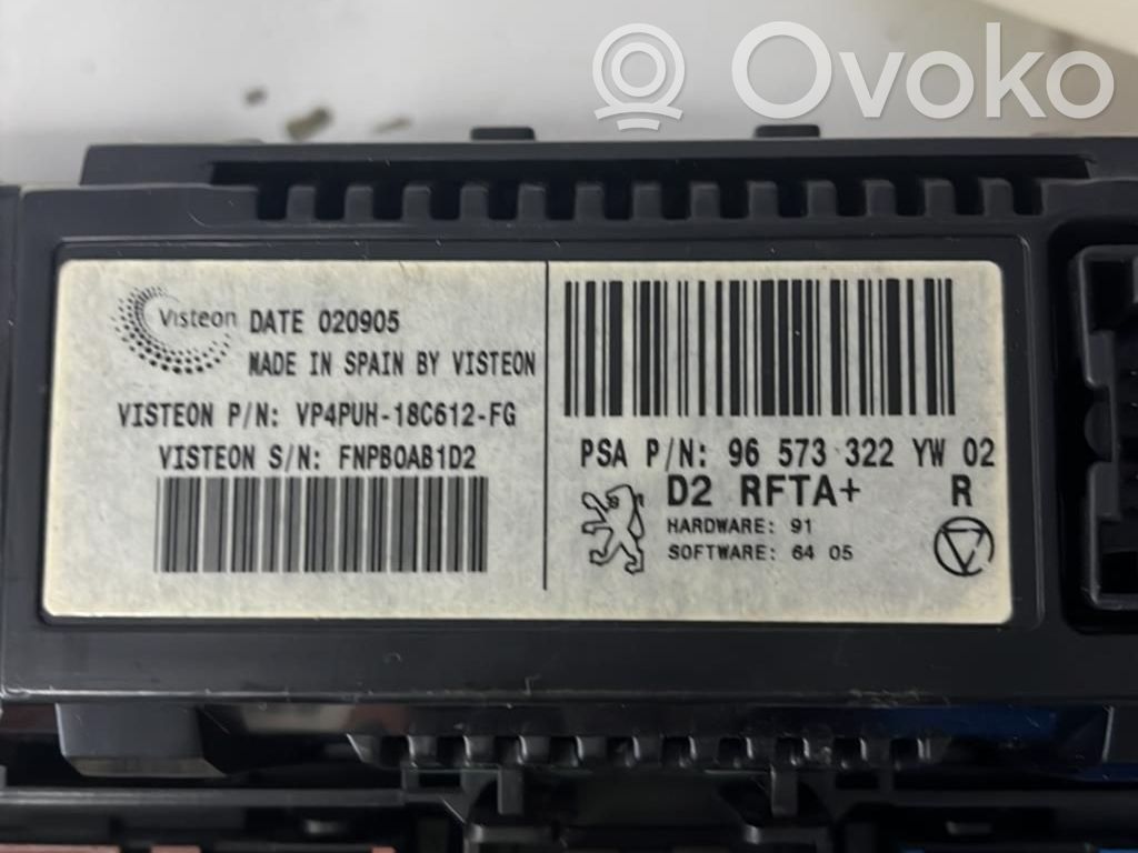 Peugeot 407 Climate control unit 