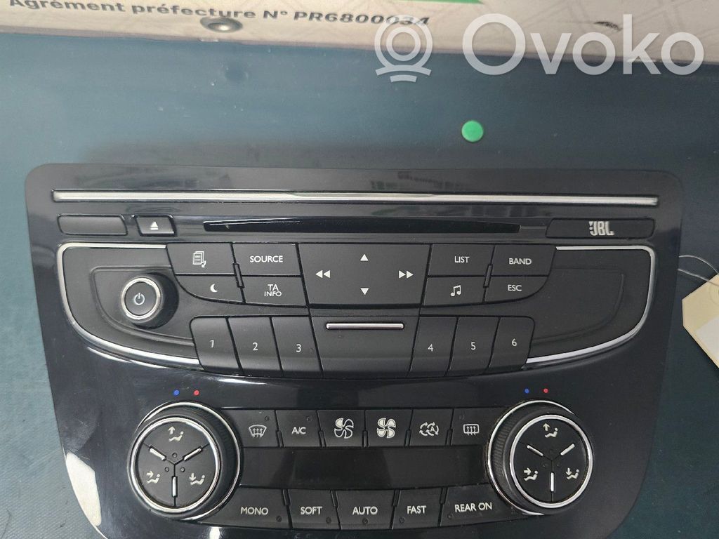 Peugeot 508 Climate control unit 