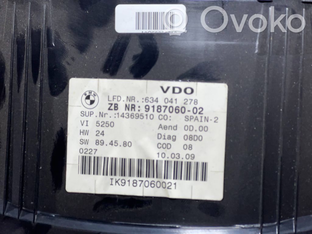 Speedometer (instrument cluster)   9187060