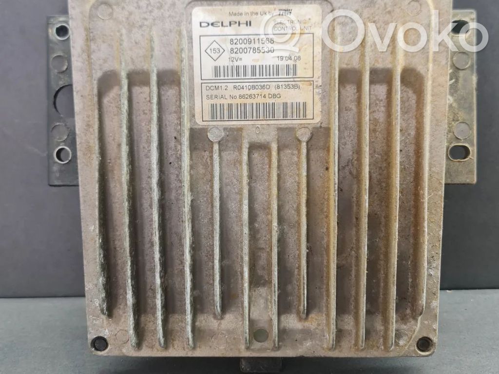Engine control unit/module ECU   8200785530,KT2XG7CF