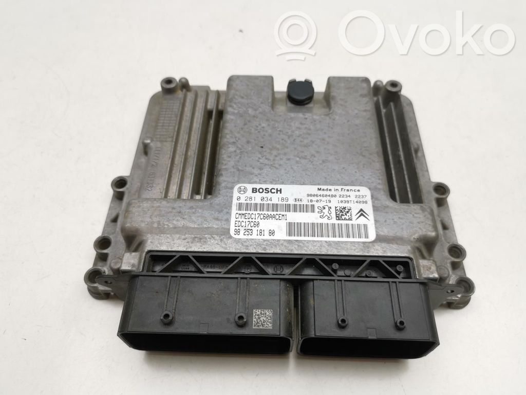 Peugeot Partner Unidad de control/módulo ECU del motor 