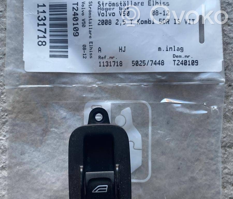 Volvo V50 Electric window control switch 