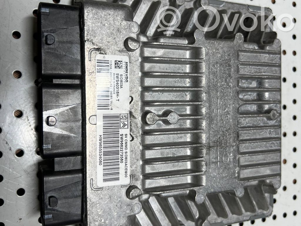 Engine control unit/module   5WS40318HT,9655534080