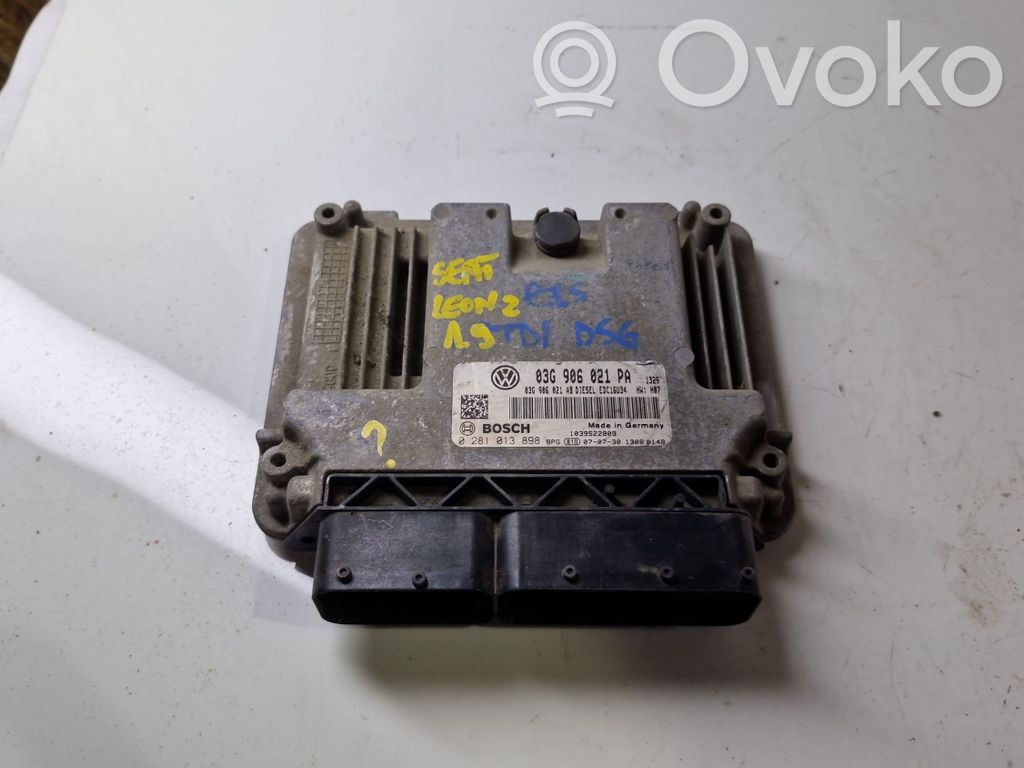 Engine control unit/module   03G906021AB,03G906021PA,0281013898