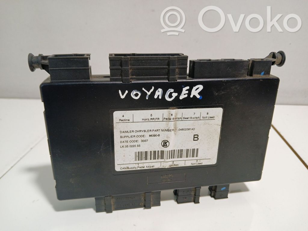 Chrysler Grand Voyager V Module de commande de siège 