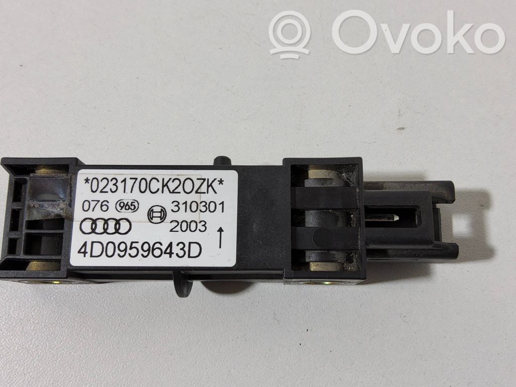 Audi A8 S8 D2 4D Airbagsensor Crashsensor Drucksensor 
