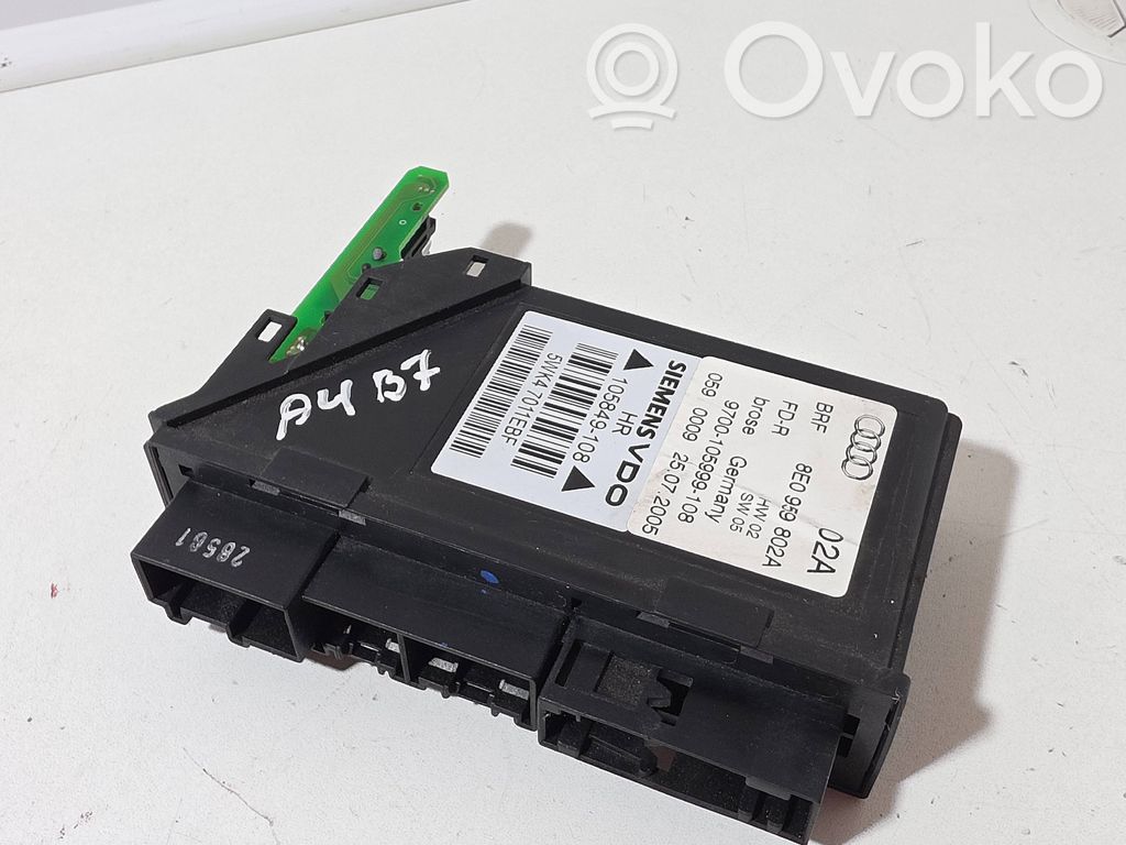 Audi A4 S4 B7 8E 8H Oven ohjainlaite/moduuli 
