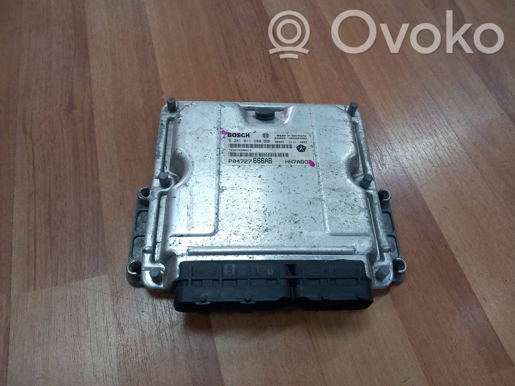 Engine control unit/module   P04727666AB,0281011280,1039S03503,HN7AB0,TED216300012