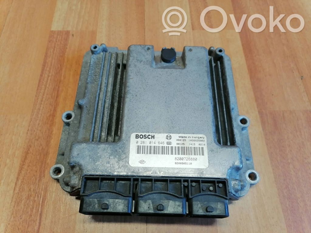 Engine control unit/module   0281014646,8200905110,8200726880