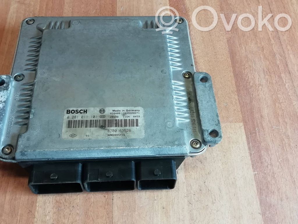 Engine control unit/module   0281011101,8200163528,8200095416
