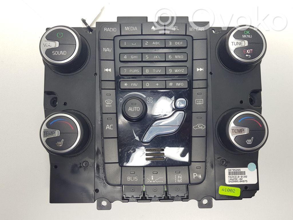 Volvo S60 Climate control unit 