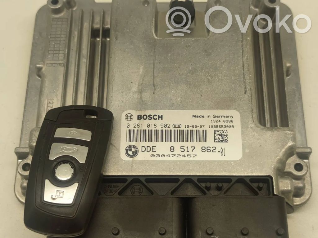 BMW 5 F10 F11 Kit centralina motore ECU e serratura 