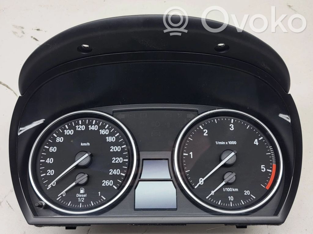 BMW 3 E90 E91 Spidometrs (instrumentu panelī) 