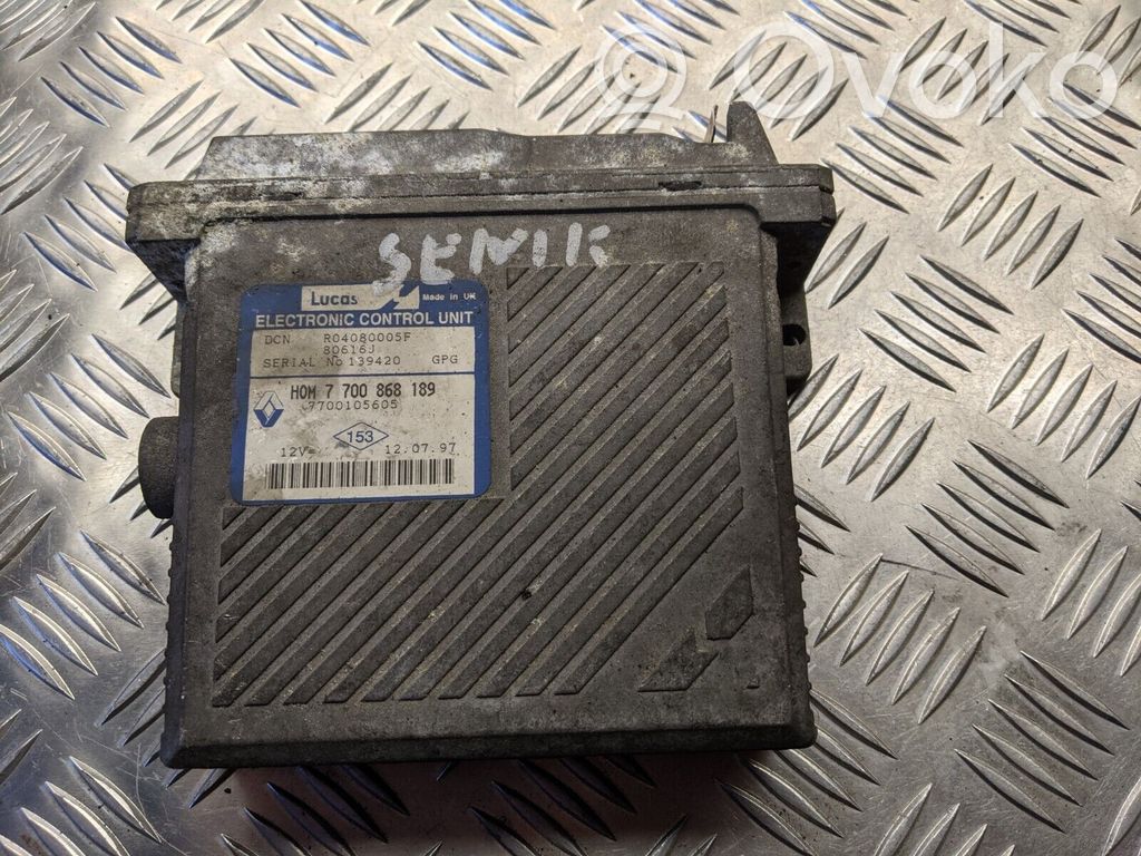 Engine control unit/module   HOM7700868189,R04080005F
