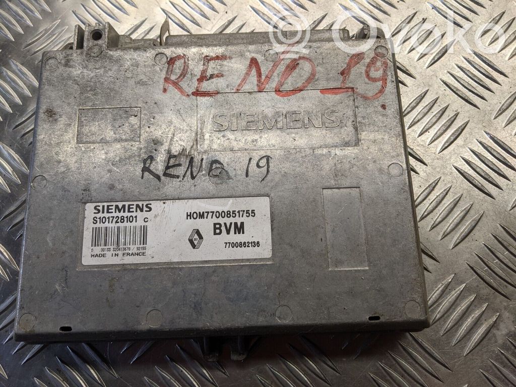 Renault 19 Engine control unit/module 