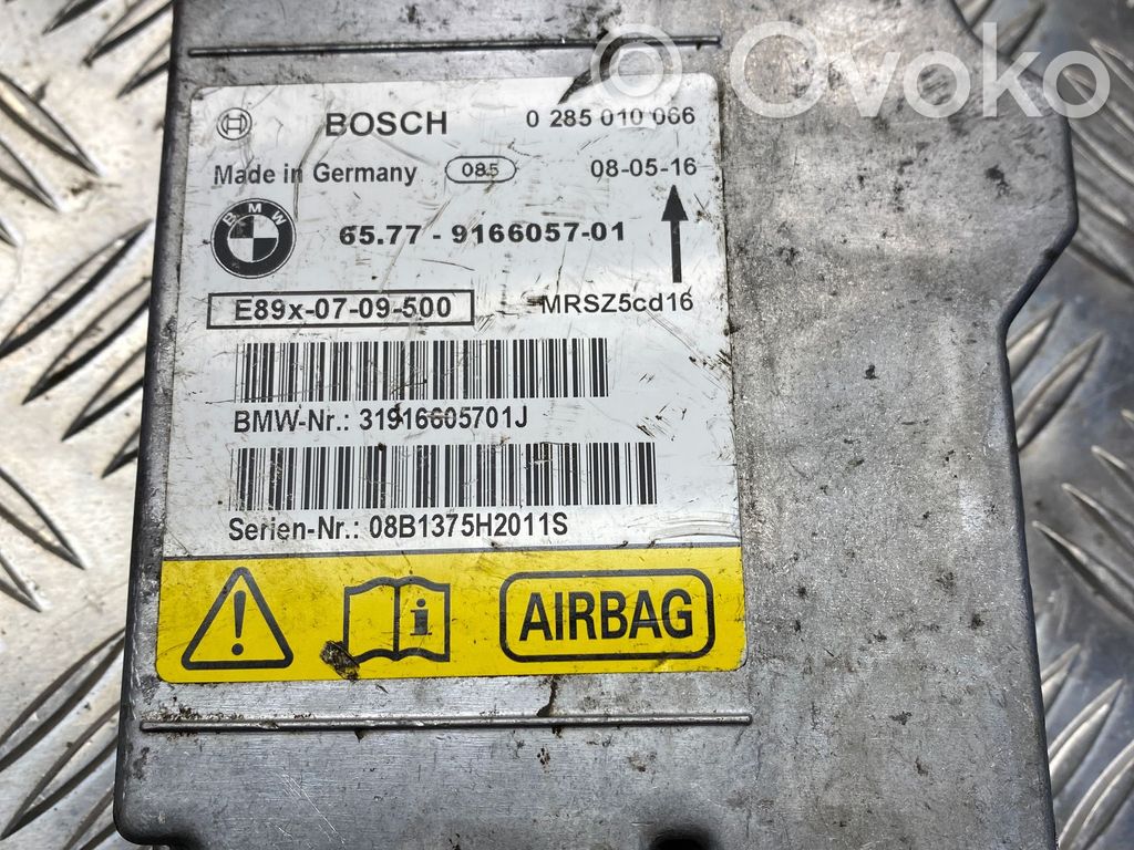 Module de contrôle airbag   9166057,0285010066,31916605701J,08B1375H2011S