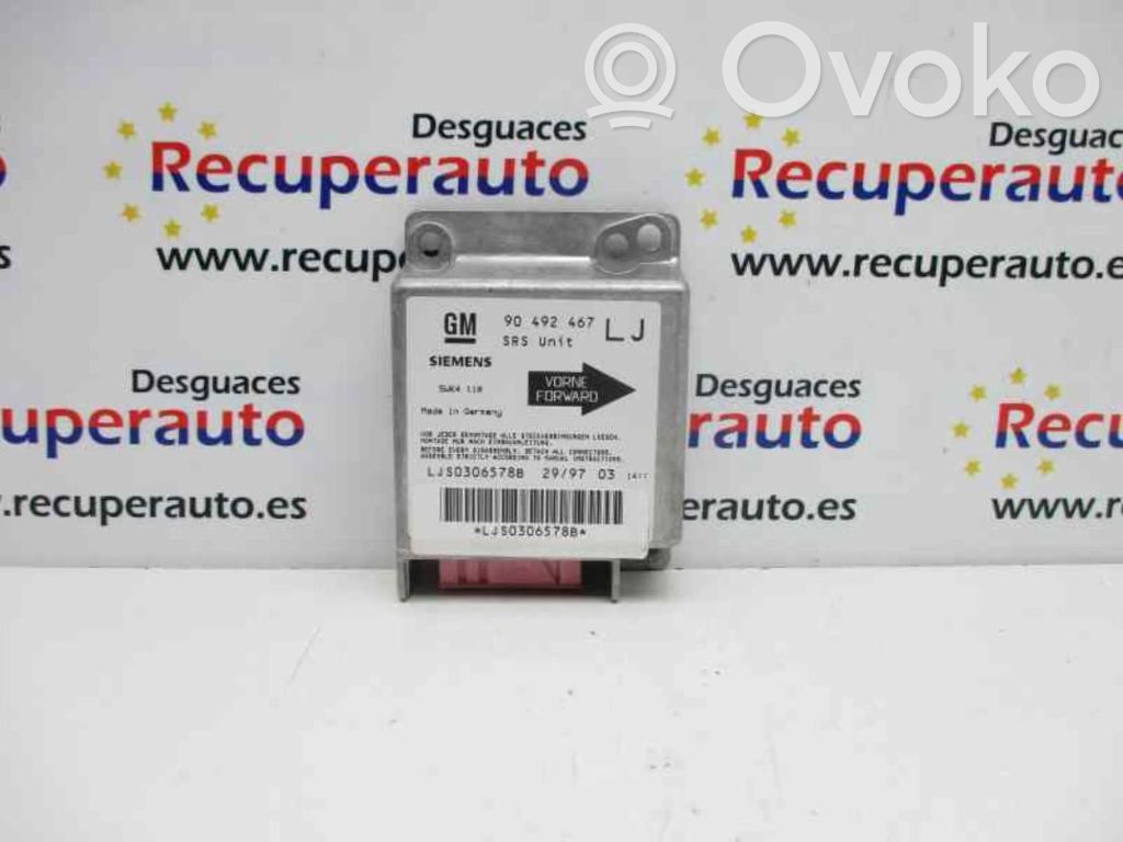 Airbag control unit/module   90492467LJ