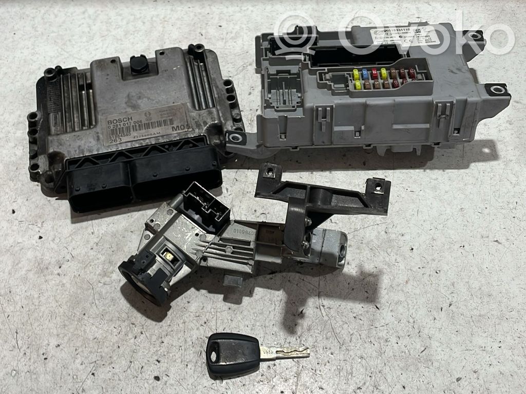 Fiat Doblo Engine ECU kit and lock set 