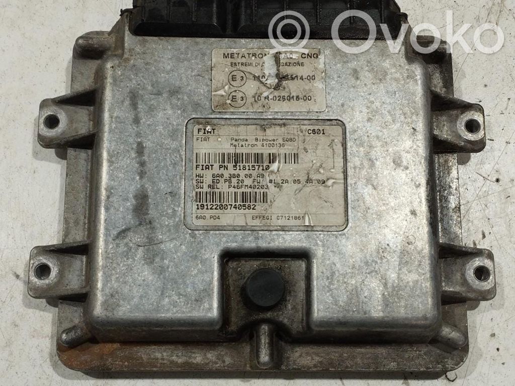 Fiat Panda II Centralina/modulo GPL 