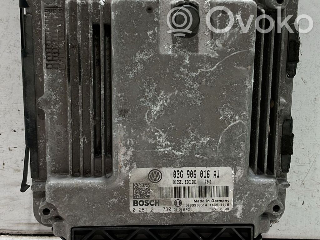 Unidad de control/módulo del motor   03G906016AJ,03G906016AJ