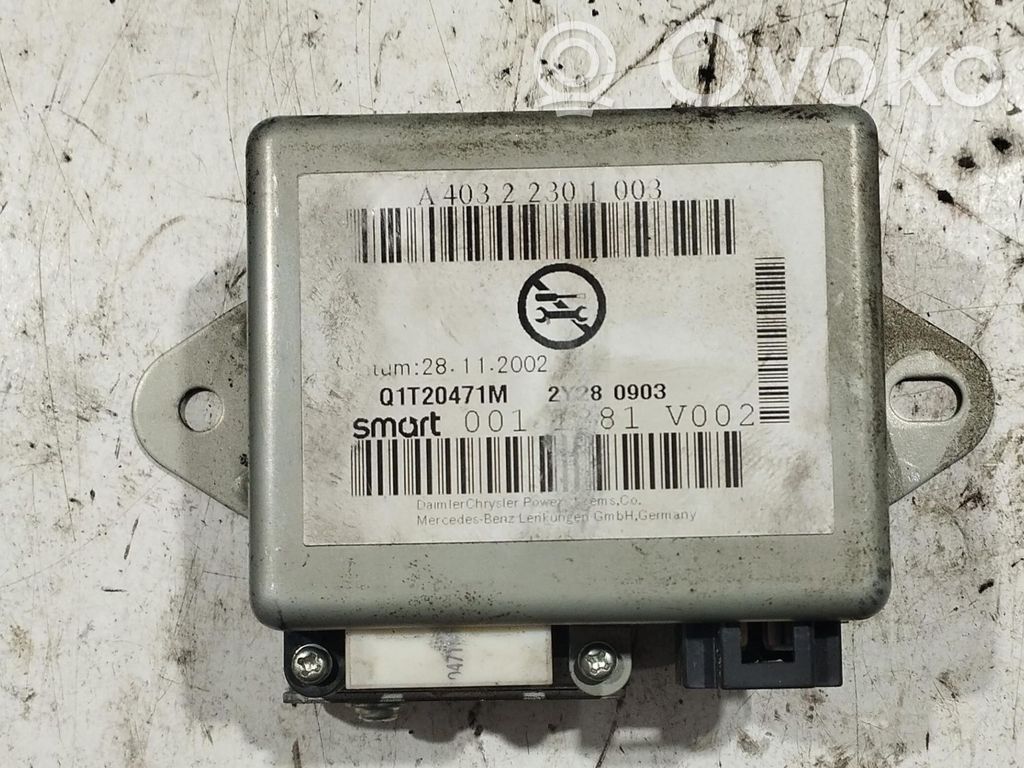 Smart ForTwo I MC01 Unité de commande / calculateur direction assistée 