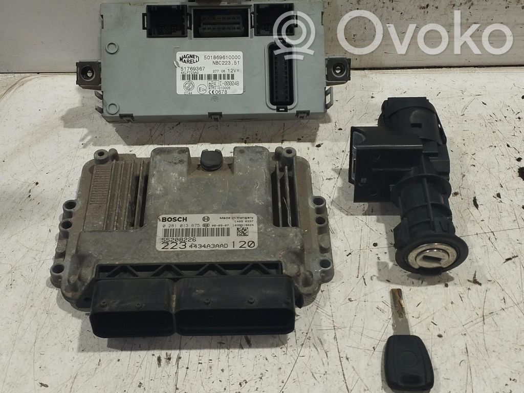 Fiat Doblo Engine ECU kit and lock set 
