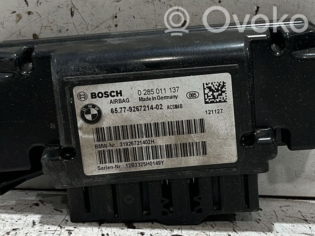 BMW 3 F30 F35 F31 Unitate/modul de comandă airbaguri 