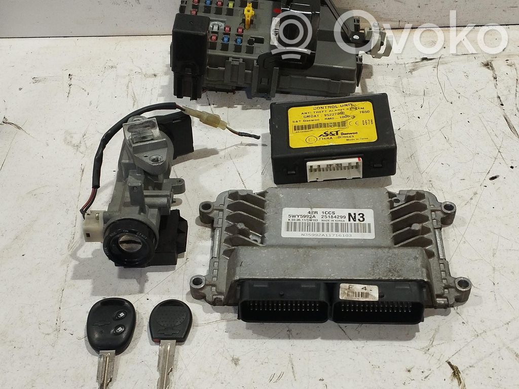 Chevrolet Aveo Kit cu ECU motor și set închidere uși 