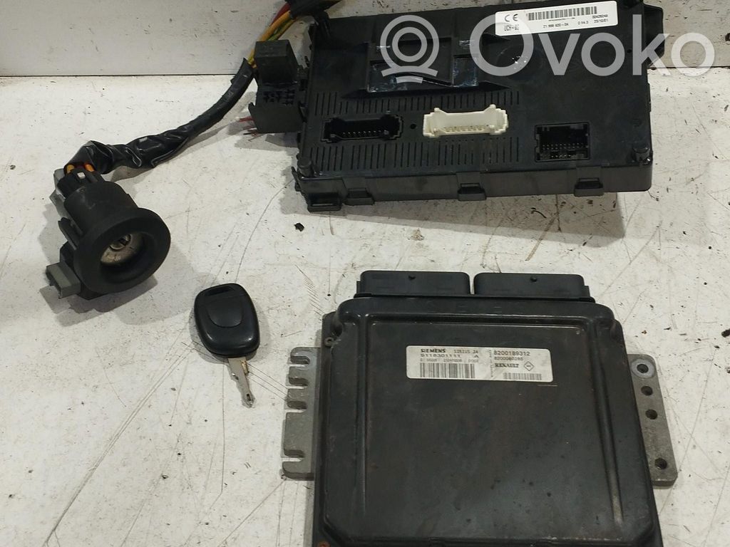 Renault Clio II Kit centralina motore ECU e serratura