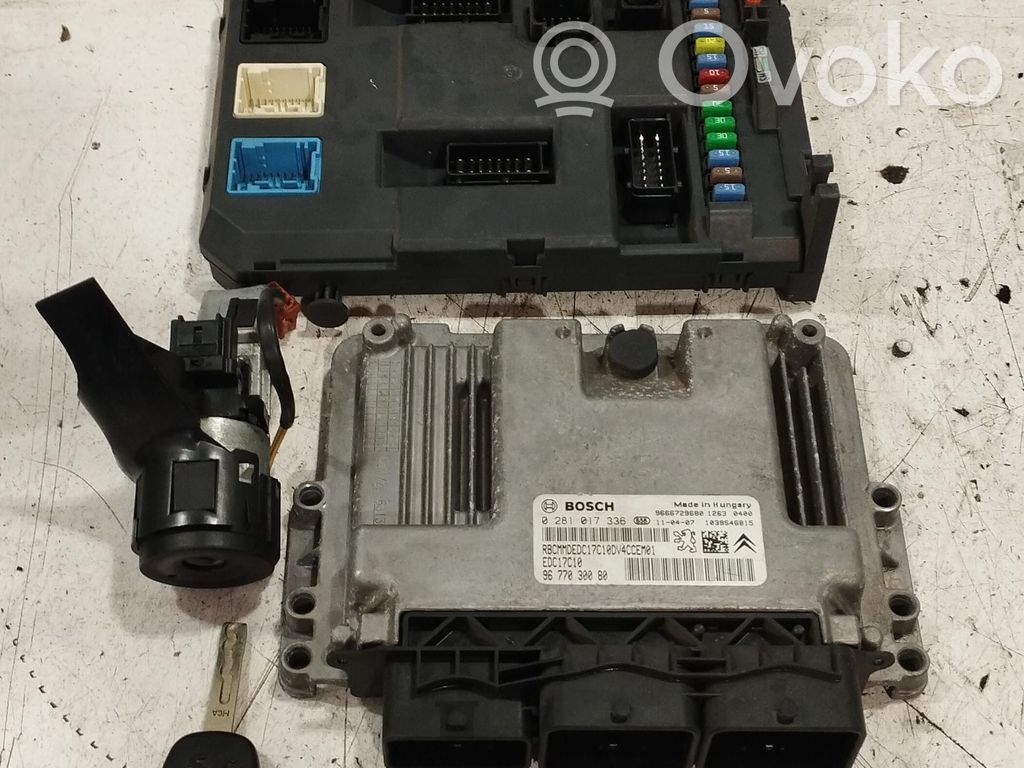 Peugeot 207 Kit centralina motore ECU e serratura