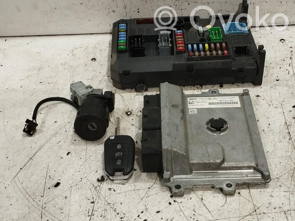 Peugeot 208 I Kit centralina motore ECU e serratura