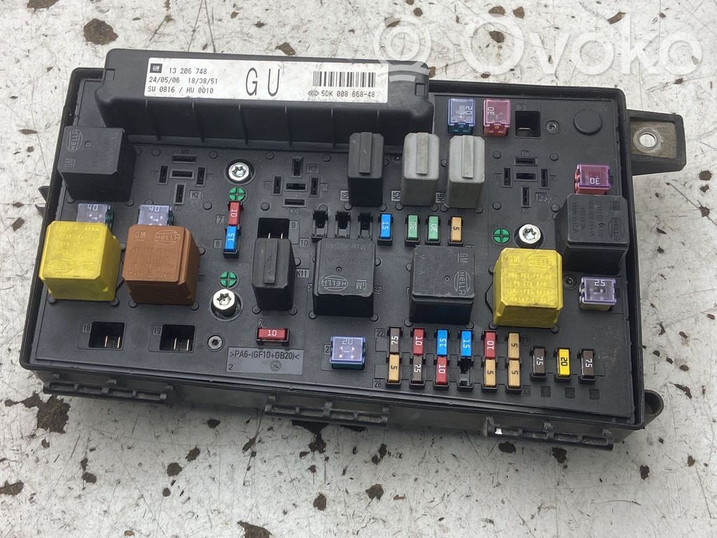 Módulo de fusible   13206748,13206748