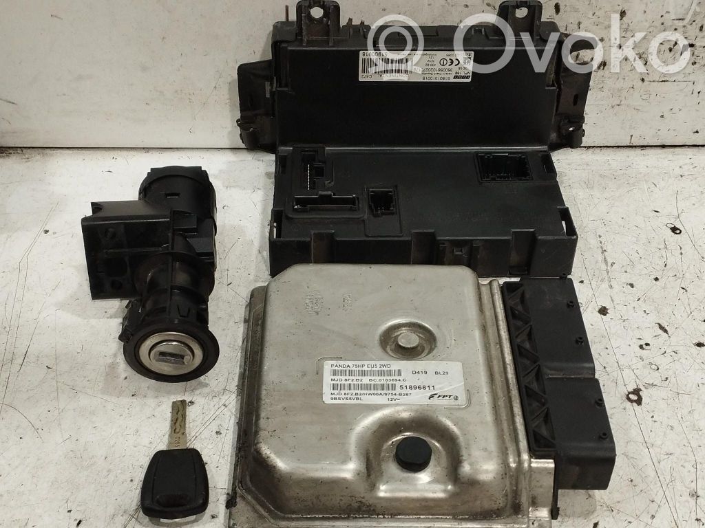 Fiat Panda II Kit centralina motore ECU e serratura