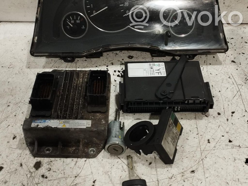 Opel Meriva A Kit centralina motore ECU e serratura 