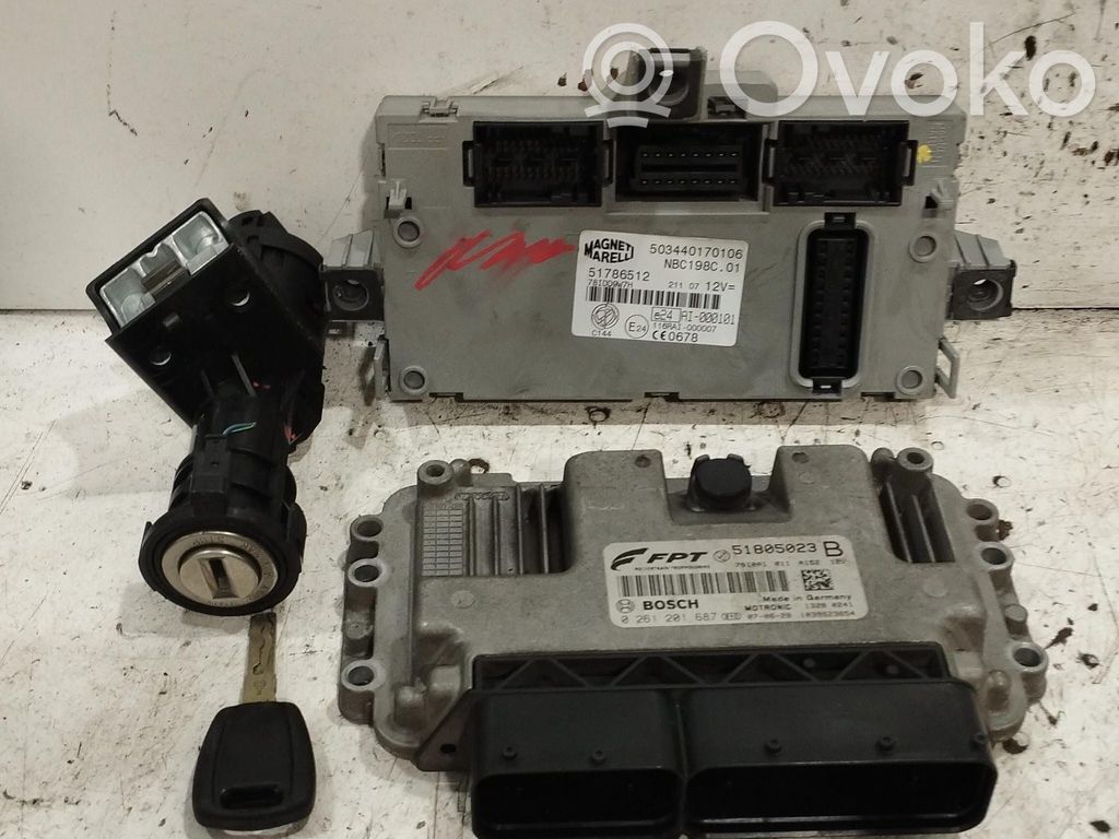 Fiat Bravo Kit centralina motore ECU e serratura 