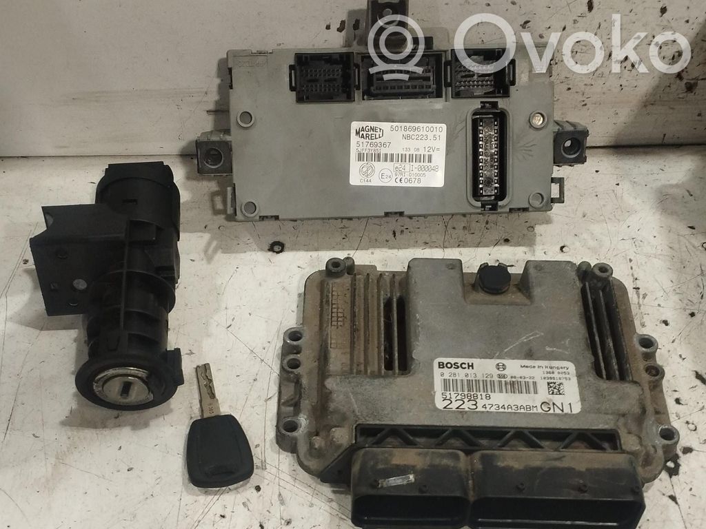 Fiat Doblo Engine ECU kit and lock set 