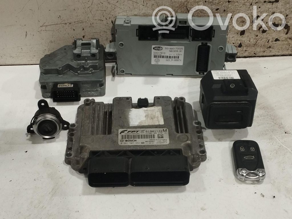 Kit centralina motore ECU e serratura   0261S07354,0261S07354