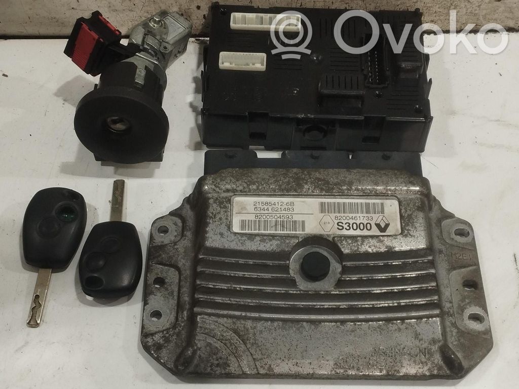 Renault Clio III Kit centralina motore ECU e serratura