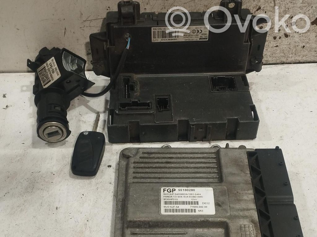 Fiat Panda II Kit cu ECU motor și set închidere uși 