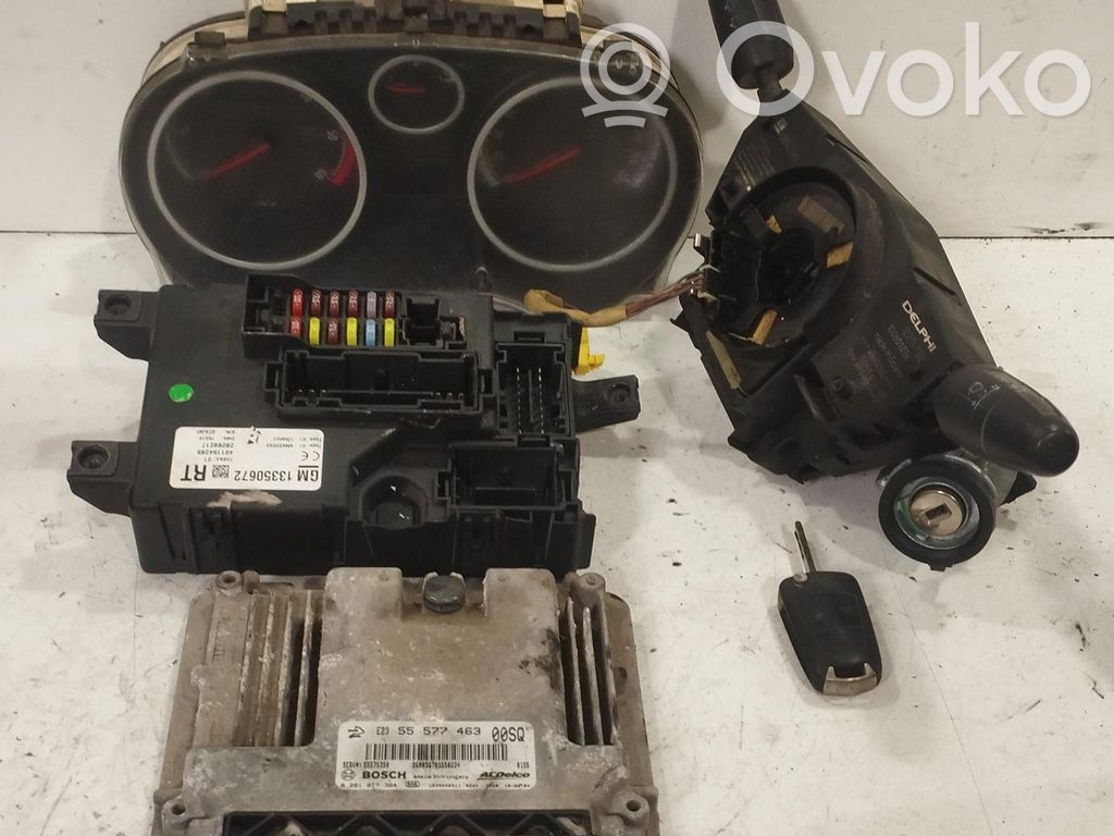 Opel Corsa D Kit centralina motore ECU e serratura 